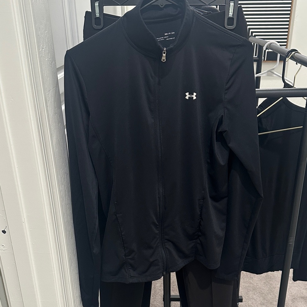 Under Armour Black Zip-Up Thin Jacket